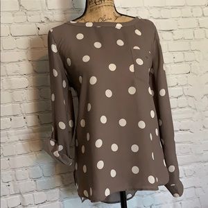 Polka dot blouse